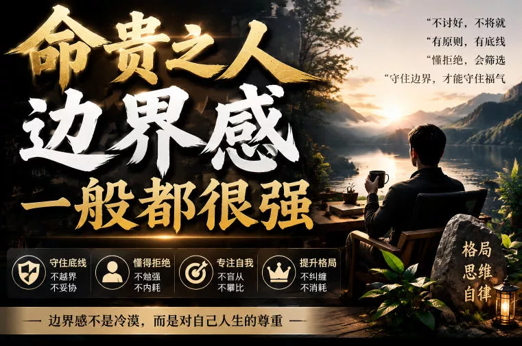 付费文章：命贵之人，边界感一般都很强胖子网创胖子网创