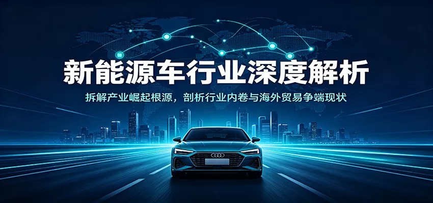 新能源车行业深度解析：拆解产业崛起根源，剖析行业内卷与海外贸易争端现状胖子网创胖子网创