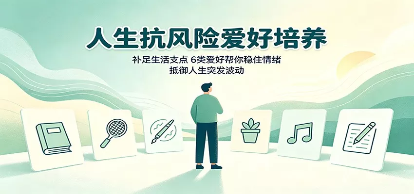 人生抗风险爱好培养：补足生活支点，6类爱好帮你稳住情绪，抵御人生突发波动胖子网创胖子网创