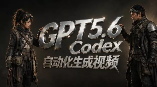 GPT5.6+Codex自动化生成视频全流程实战，从提示词设计、角色设定、封面海报，到视频生成思路与自动化工作流胖子网创胖子网创