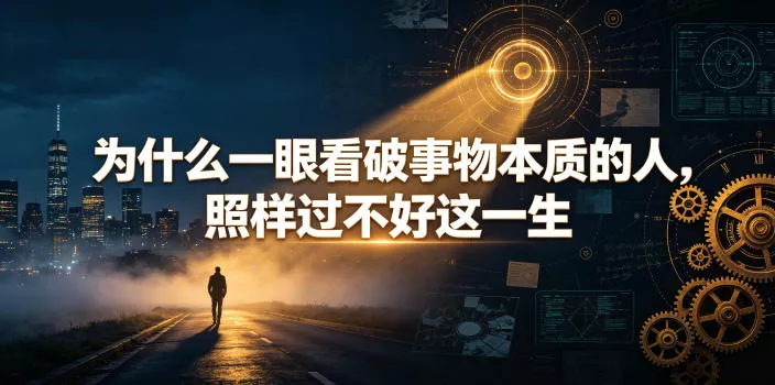 付费文章：为什么一眼看破事物本质的人，照样过不好这一生胖子网创胖子网创