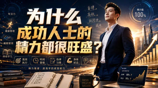 付费文章：为什么成功人士的精力都很旺盛？胖子网创胖子网创