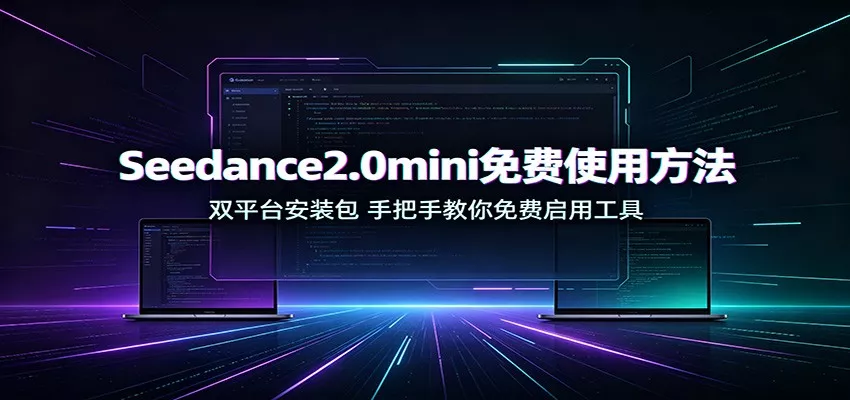 Seedance2.0mini免费使用方法：双平台安装包，手把手教你免费启用工具胖子网创胖子网创