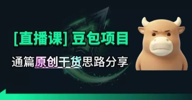 【直播课】原创思路打豆包项目，全是独家思路分析胖子网创胖子网创