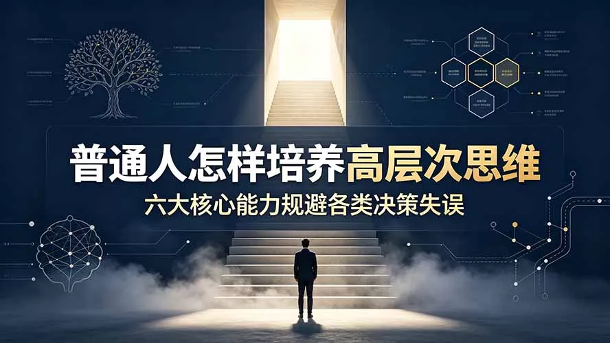 付费文章:普通人怎样培养高层次思维,六大核心能力规避各类决策失误 付费文章:普通人怎样培养高层次思维,六大核心能力规避各类决策失误