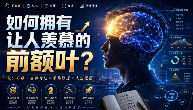付费文：如何拥有让人羡慕的前额叶？胖子网创胖子网创