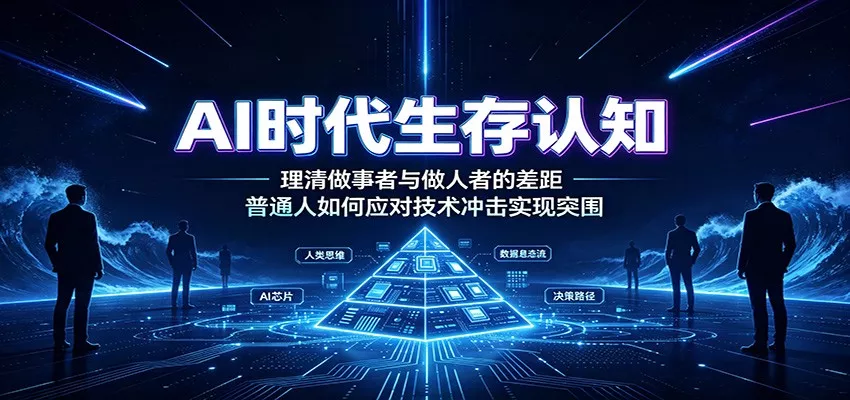 AI时代生存认知：理清做事者与做人者的差距，普通人如何应对技术冲击实现突围胖子网创胖子网创