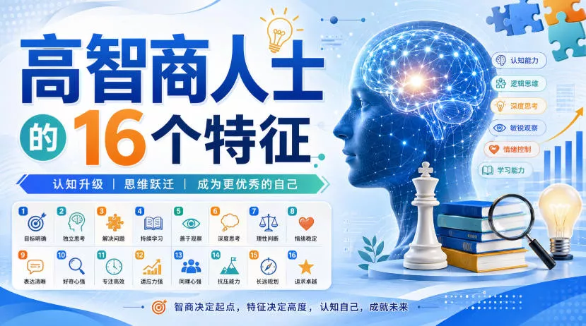 付费文章：高智商人士的16个特征胖子网创胖子网创