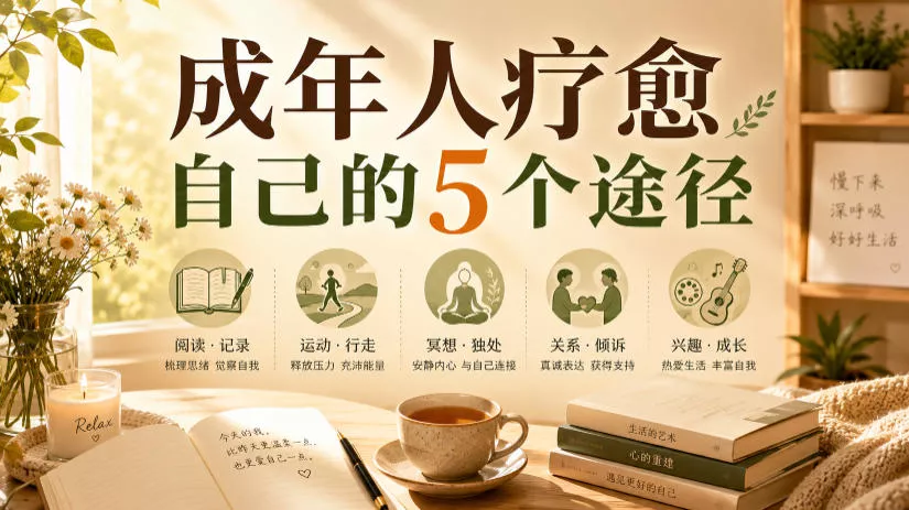 付费文章：成年人疗愈自己的5个途径胖子网创胖子网创