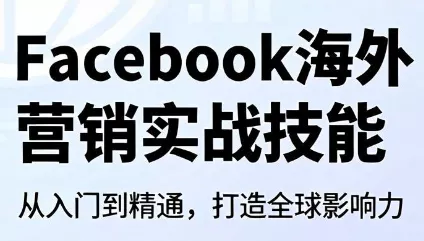 Facebook海外营销实战技能胖子网创胖子网创