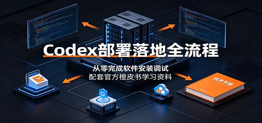 Codex部署落地全流程：从零完成软件安装调试，配套官方橙皮书学习资料胖子网创胖子网创