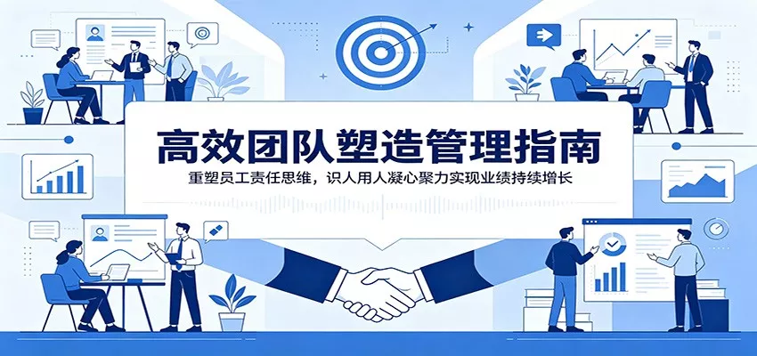 高效团队塑造管理指南：重塑员工责任思维，识人用人凝心聚力实现业绩持续增长胖子网创胖子网创