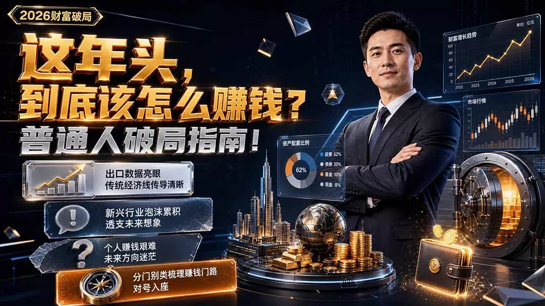 付费文章：这年头，到底该怎么赚钱？普通人破局指南！胖子网创胖子网创