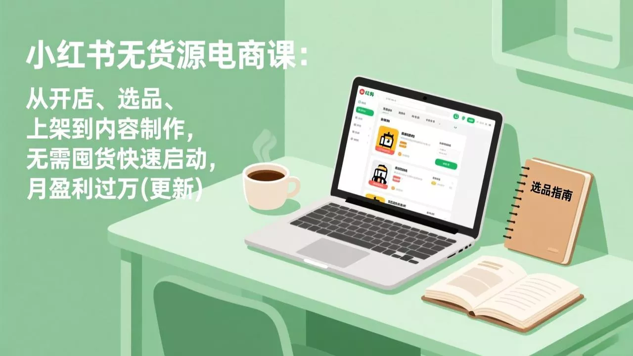 小红书无货源电商课(7月更新胖子网创胖子网创