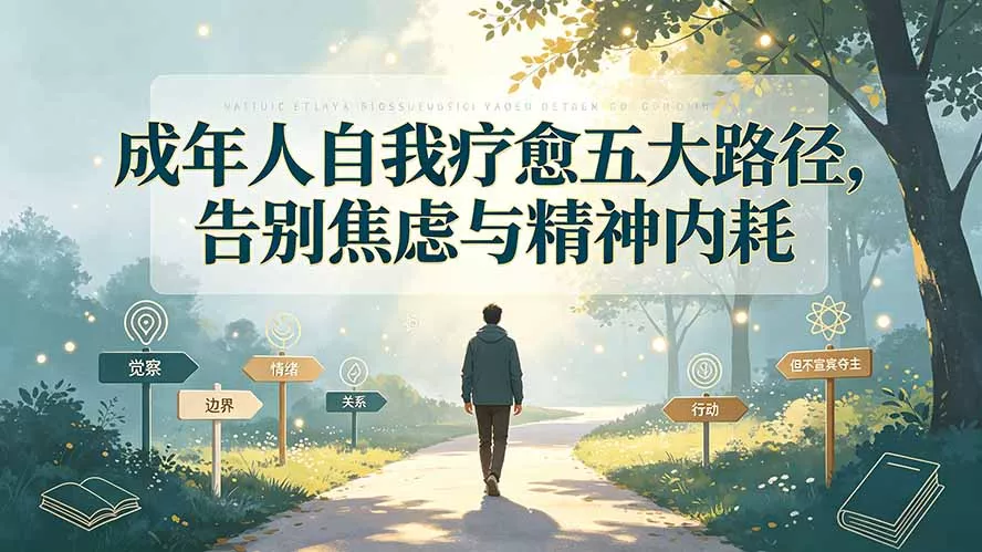 付费文章：成年人自我疗愈五大路径，告别焦虑与精神内耗胖子网创胖子网创
