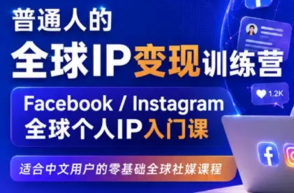 建立海外社媒底层逻辑，打造能变现的个人IP胖子网创胖子网创