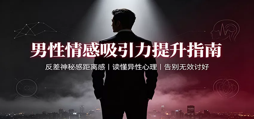 男性情感吸引力提升指南：反差神秘感距离感，读懂异性心理，告别无效讨好胖子网创胖子网创