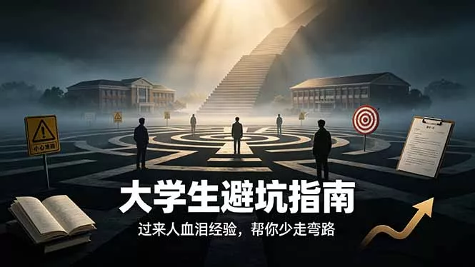 付费文章：大学生避坑指南 ，过来人血泪经验，帮你少走弯路胖子网创胖子网创